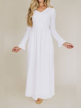 One Loved Babe THE WHITE: NORMA Maxi Dress